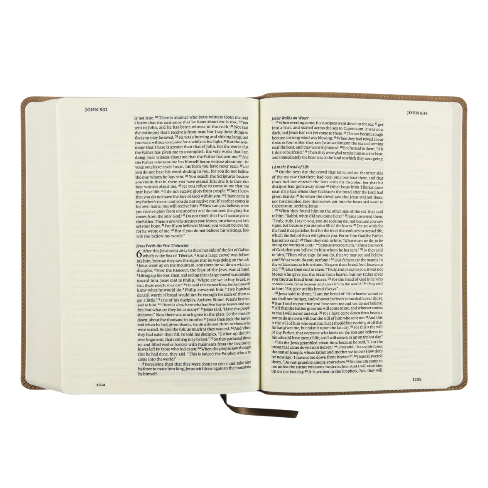 ESV Single Column Journaling Bible®, Large Print (Caramel) - Image 6