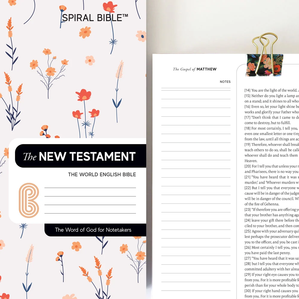 Spiral Bible™ - WEB - New Testament - Floral - Image 3